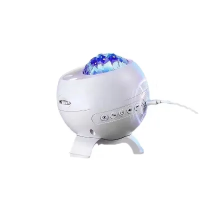 Laser Starry Sky Projection Lamp Car Mounted Water Pattern RGB Color Changing Atmosphere Night Light for Bedroom/living Room