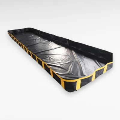 BANCY FSOCB Industrial PVC Spill Berm Oil Spill Boom Flexible Foldable Liner Spill Containment Equipment CE Certified 0.7mm
