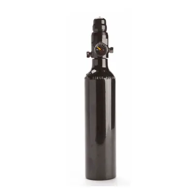 220ml 3000psi Aluminum Gas Cylinder Tank With Color Choices And On Off Valve For Portable Devices Efficiency Boost