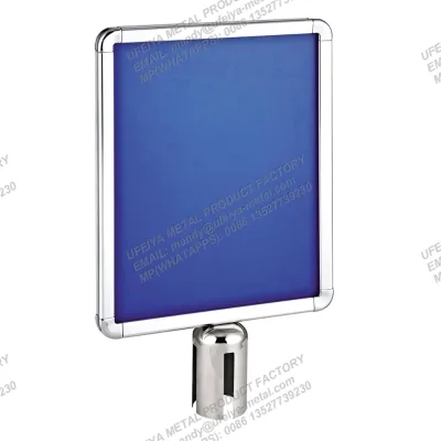 Crowd Control Aluminum Sign Holder Signage Frame