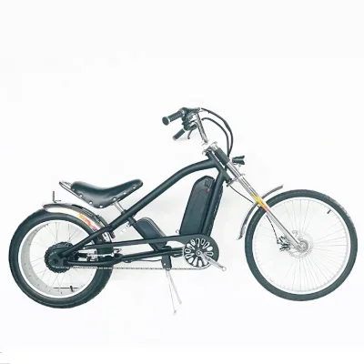 24"-20" 48V500W 40KM/H Single Speed Adult Chopper Electric Bike Chinese Electric Chopper Bike