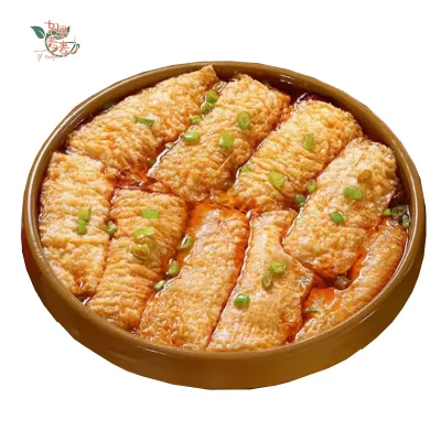 Wholesale Bean Food Fried Beancurd Roll Soybean Products Hotpot Ingredients Bean Skin Roll