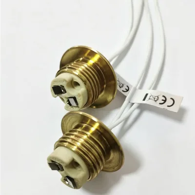 21mm Screw GU5.3 Lampshade Socket Accessory Aluminium Body Lamp Holder Parts with GU5.3 Lamp Base and Cables