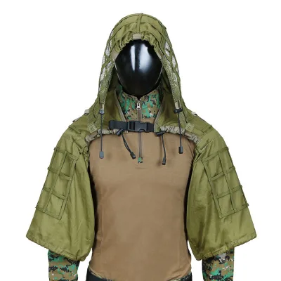 ESKO ESK-462 Tactical Sniper Camouflage Suit-Camping Hiking & Mountaineering Customizable Color/Size Custom Logo & Cloak