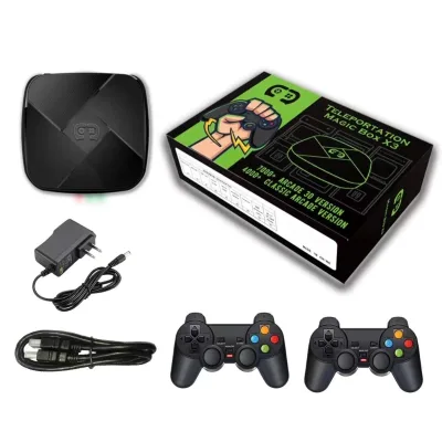 I3 Magic Game Box with 3 Dimensional Arcade Games 4K TV Streaming Game Consoles 20000+ Games for PS1/PSP/GBA/N64 for 4 Players