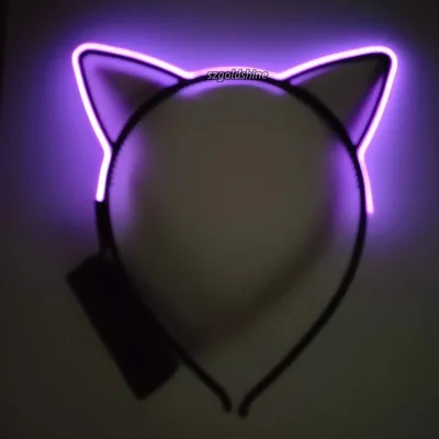 Wholesale Led Cat Ears Headband Luminous Light Hair Band Flashing Cat Ears LED Cat Ears