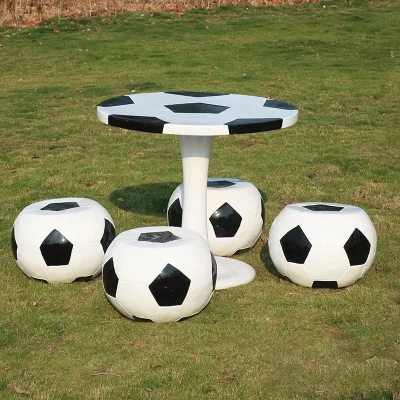 Y216 Football Chair Table Real Estate Villas Garden Lawn Art Sculptures Ornaments Landscapes Shopping Malls Furniture Chairs Set
