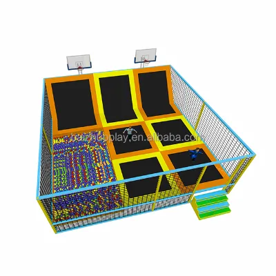 Large Bouncing Bungee Bed Elastic Jumping Mat Children Indoor Playground Equipment Trampoline Park Mesh Trampoline Accessories