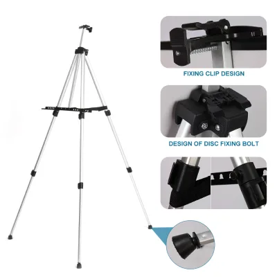 SINOART Artist Easel Stand Wholesale Aluminum Metal Adjustable Easel for Painting Canvases Height Carry Bag