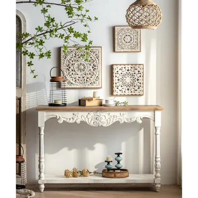Square Wall Art Wooden Hanging Ornament Wall Mount Creative Design Rustic Home Restaurant Room Decoration Wall Decor