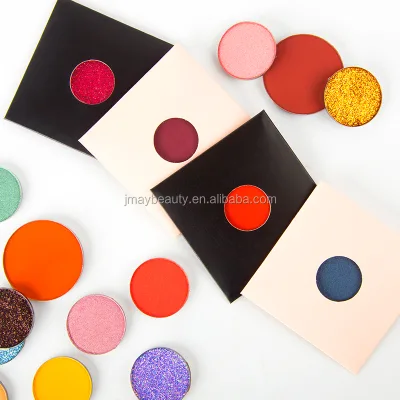 Custom Mini Single Eyeshadow Refills Empty Paper Eyeshadow Pan Envelope Packaging