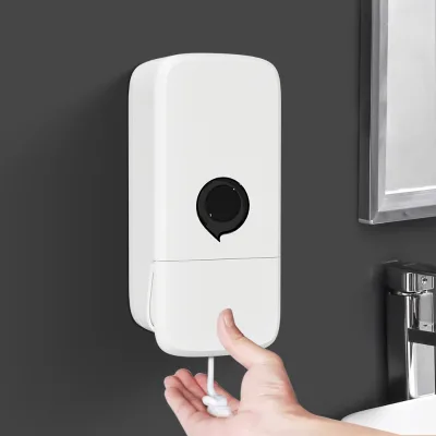 800ML Refillable ABS Plastic Bathroom Shampoo Conditioner Dispenser Wall Mounted White for Hotels Shower Gel Laundry Soap
