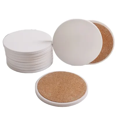 Wholesale Blank Diy Absorbent Custom Ceramic Coaster Coasters for Drinks