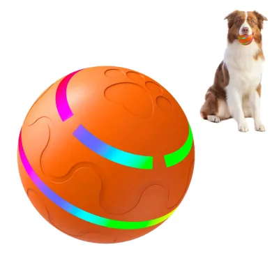 OEM Eco-Friendly Silicone USB Smart Gravity Jumping Ball for Dogs-Interactive Automatic Rolling Sport Toy for Playing
