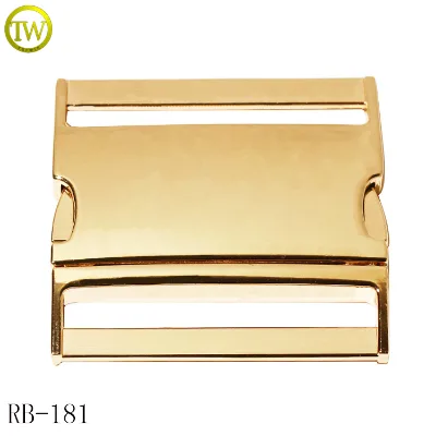 Waterproof Backpack Metal Adjustable Release Buckle Gold Plated Luggage Hardware Metal Tlactical Quick Release Buckle for Bags