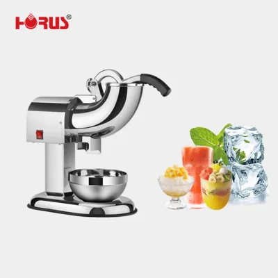 HR-A108E Ice Crusher Beverage Shop Commercial Snow Cone Machine Ice Shaver Semi-Automatic Easy to Use