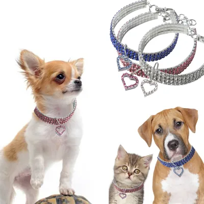 Cat Accessories Collar Crystal Pet Collars Bling Cat Necklace Collar