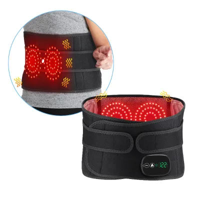 Custom Logo Lumbar Support Waist Massager with Electric Heating Vibration Back Pain Relief Massage Belt
