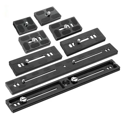 Aluminum Alloy SLR Camera General Fast Mounting Plate Tripod Fast Removal Plate PU Fast Board Mount Photo Camera Accessories