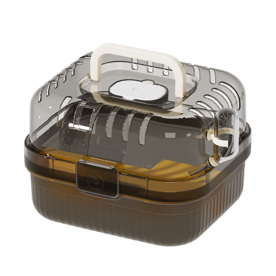 Portable Hamster Cage With Panoramic Transparent Double-layer Luxury Hamster Cage Hamster Accessories