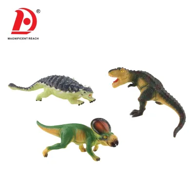 HUADA 2023 6 Styling Simulate Body Stuffed Cotton Animal Model Set Kids Soft Rubber Dinosaur Toy with Sounds