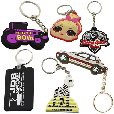 Epoxy Pvc Key Chain Wholesale Cheap Three Dimensional Custom Silicon Rubber Car 3D Soft Pvc Cute Promotional Keychain