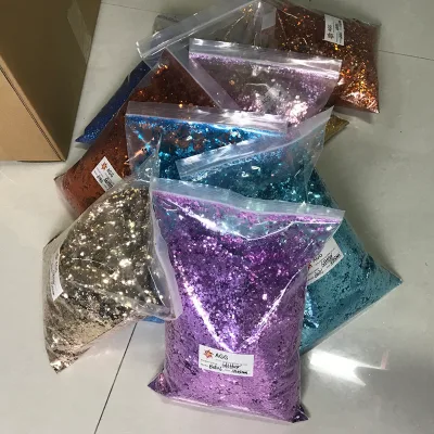 Hot Selling Polyester Bulk Glitter Chunky Mix