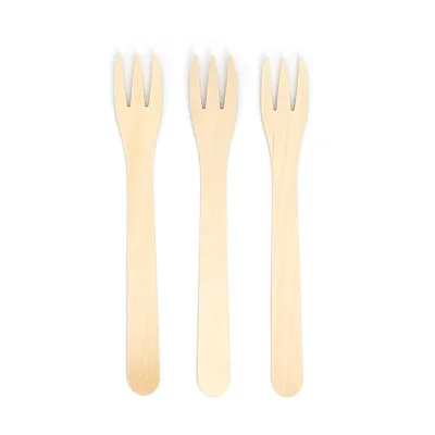 Eco-Friendly Disposable Wooden Forks for Chips and Snacks Wholesale Price