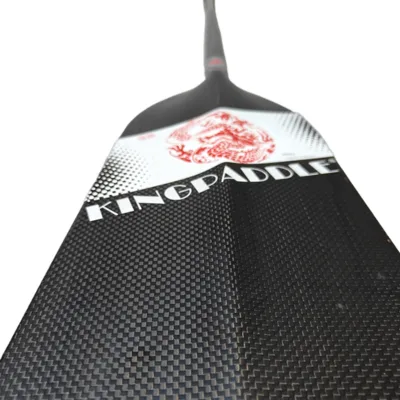 Kingpaddle D02 IDBF Light Weight Elliptical Shaft Fixed Dihedral Dragon Boat Carbon Fiber Paddle