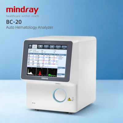 Mindray BC-20 Benchtop Hematology Analyzer, 20 Parameters Plus 3 Histograms, Built-In Thermal Recorder for Clinic Use
