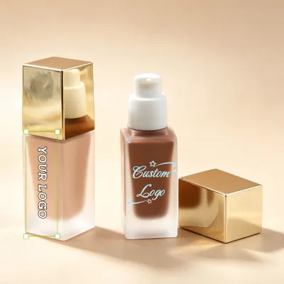 OEM ODM Liquid Foundation Matte Finish Oil Control Concealer Foundation Vegan Cruelty Free Foundatiom Cosmetics For Resellers