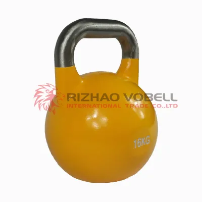 Vobell Whole Sale Steel Competition Kettlebell with Custom Logo 4-44kg/5-60LB for Gym Use