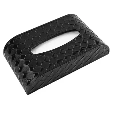 Soft Leather Car Tissue Box with Sun Shield New Office Tissue Organizer Storage Seat Back Truck Box for Auto Car Application