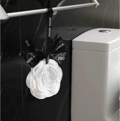 Rushed Handmade Gift Flower Shaped Aromatherapy Stone Air Freshener Hanging Scented Plaster Car Odor Eliminator Odor Eliminator