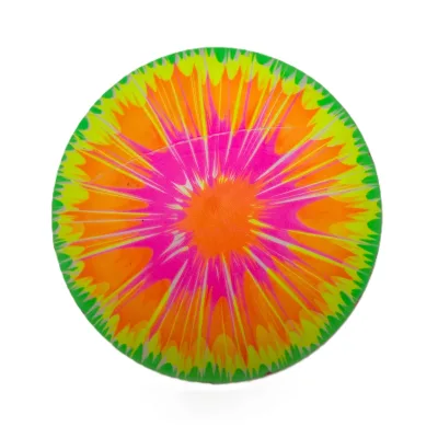 Wholesale Tie-dye Radial Inflatable Ball ,PVC Festival Decor & Outdoor Event Prop, Eye-catching Neon Design