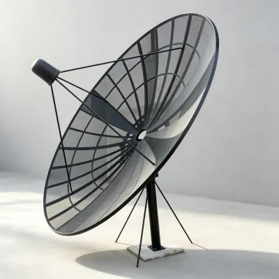 One-Stop Supply 2.4 Meter Aluminum Mesh Satellite Dish Complete Installation Package