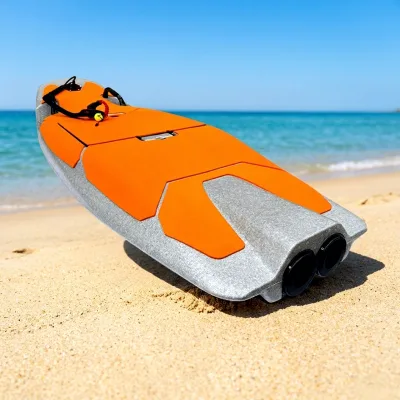Best Seller Shark Fastest 55km/h 12KW 48V Waterproof 4.4KWH Quick Charge Electric Surfboard Solid Color Custom Design Ocean