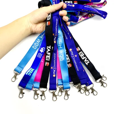 Promotional Polyester Fashionable Tool Lanyard Detachable Phone Clip Hook Eco-Friendly Lightweight Durable Custom Logo
