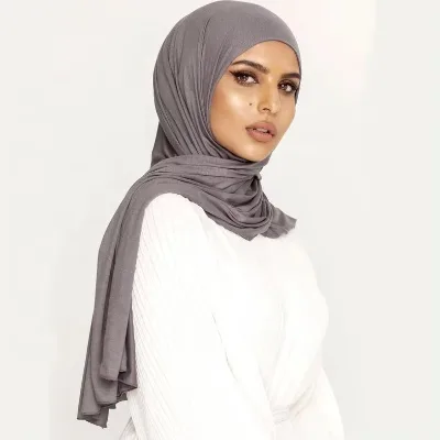 Syh10 New Arrive Instant Premium Jersey Hijab Scarf Shawls With Baseball Cap Silky Jersey Scarf Hijab