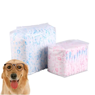 Small Order Custom Pet Dog Accessories Pet Supplies Disposable Wholesale Ultra-soft Absorbent protection Dog Diapers