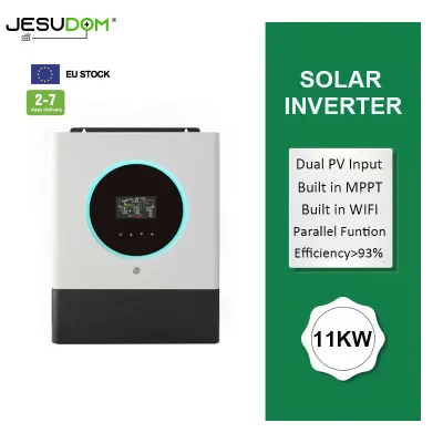 11KW Pure Sine Wave Output Single Phase Solar Power Inverters Built-in WIFI DC to AC Converter off Grid Solar Inverter for Home
