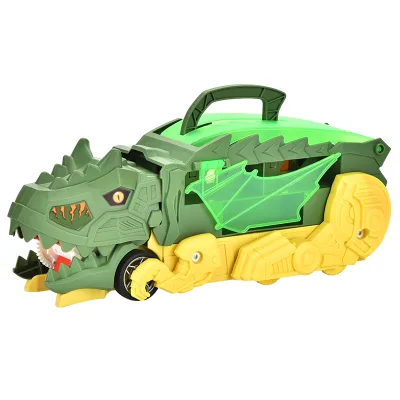 Wholesale Dinosaur Truck Toys Storage Dinosaur Car With Diecast Model Car Plastic Dinosaur Swallowing Vehicle Toys