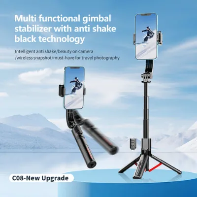 C08 single-axis stabilizer desktop gimbal live broadcast handheld stabilizer mobile phone universal anti-shake steady shooting