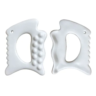 Ceramic Gua Sha Tools Face Lift Double Chin Remover Facial Slimmer Massagers Body Spa Back Scratcher Massager