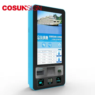 Ticket Display Stand Feedback Led Monitor Self Service Kiosk Tablet