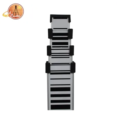 Good Quality Good Quality 4M 4sections Aluminium Barcode Level Instrument Staff with Bubble