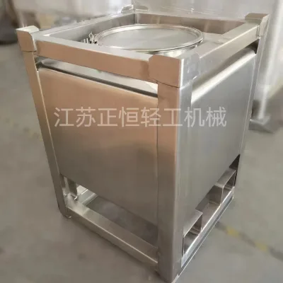 Stainless Steel Ibc with 200l 500 600l 1000l 1200l 2000l Gallon Heating Barrel Container Fluid Cleaning Empty for Powder