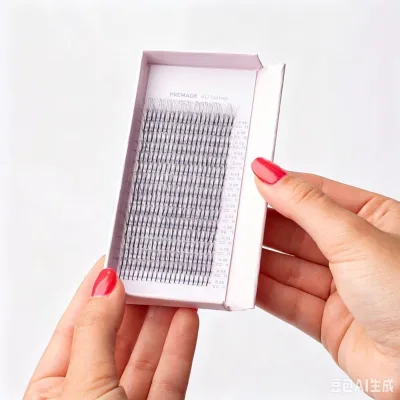 Premade Narrow Fans 3D/4D/5D/6D Short Stem Russian Volume Fan Professional Cils Fluffy Eyelashes