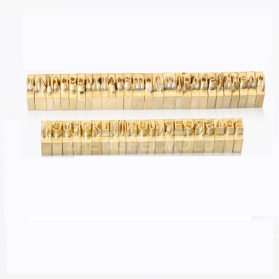 Custom Stamp Brass Alphabet Stamp Tool Brand Iron Leather Foil Stamping Die Metal Letter Stamping Stamp
