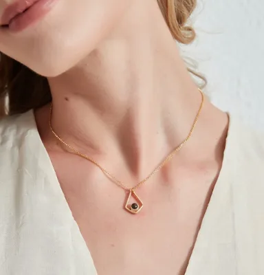 316L Stainless Steel Custom Photo Projection Necklace Personalized Picture Ring Holder Pendant Necklace Best Friend Necklace
